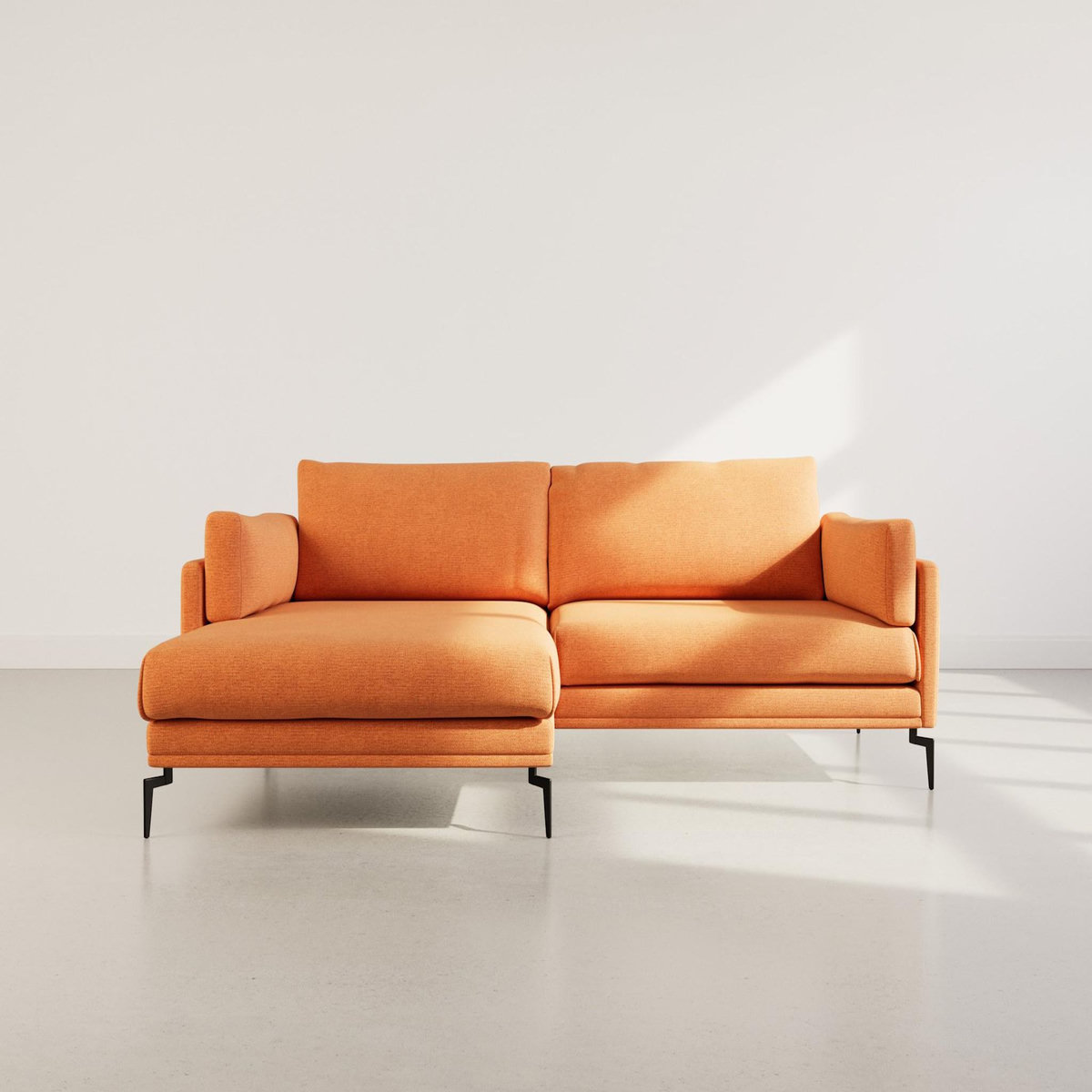 LISA DESIGN Carlos - canapé d'angle gauche 4 places ultra moelleux en tissu texturé