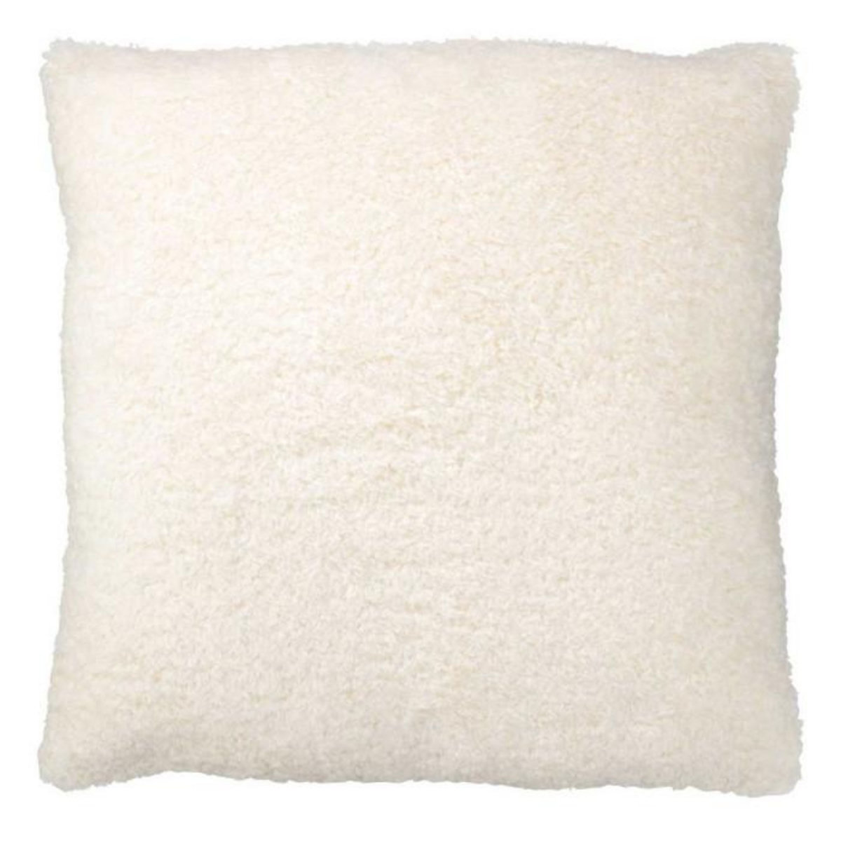 Paris Prix Coussin Déco  Teddy  45x45cm Blanc