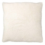Paris Prix Coussin Déco  Teddy  45x45cm Blanc