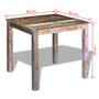 Voir la diapositive 6 : VIDAXL Table de salle a manger Bois de recuperation massif 80x82x76 cm