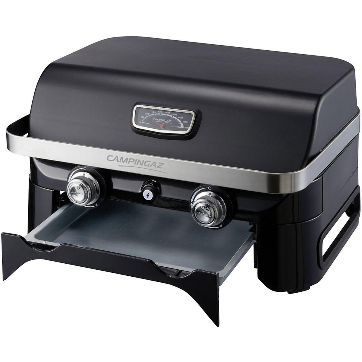 CAMPINGAZ Barbecue gaz Attitude LX noir 2 brûleurs à poser, 58x36 cm