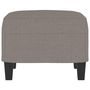 Voir la diapositive 4 : VIDAXL Repose-pied Taupe 60x50x41 cm Tissu