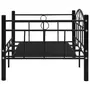 VIDAXL Cadre de lit de repos Noir Metal 90 x 200 cm
