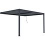 Voir la diapositive 1 : Habitat et Jardin Pergola adossée en aluminium  Windsor  - Gris anthracite - 3 x 4 m