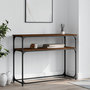 Voir la diapositive 1 : VIDAXL Table console chene marron 100x35,5x75 cm bois d'ingenierie