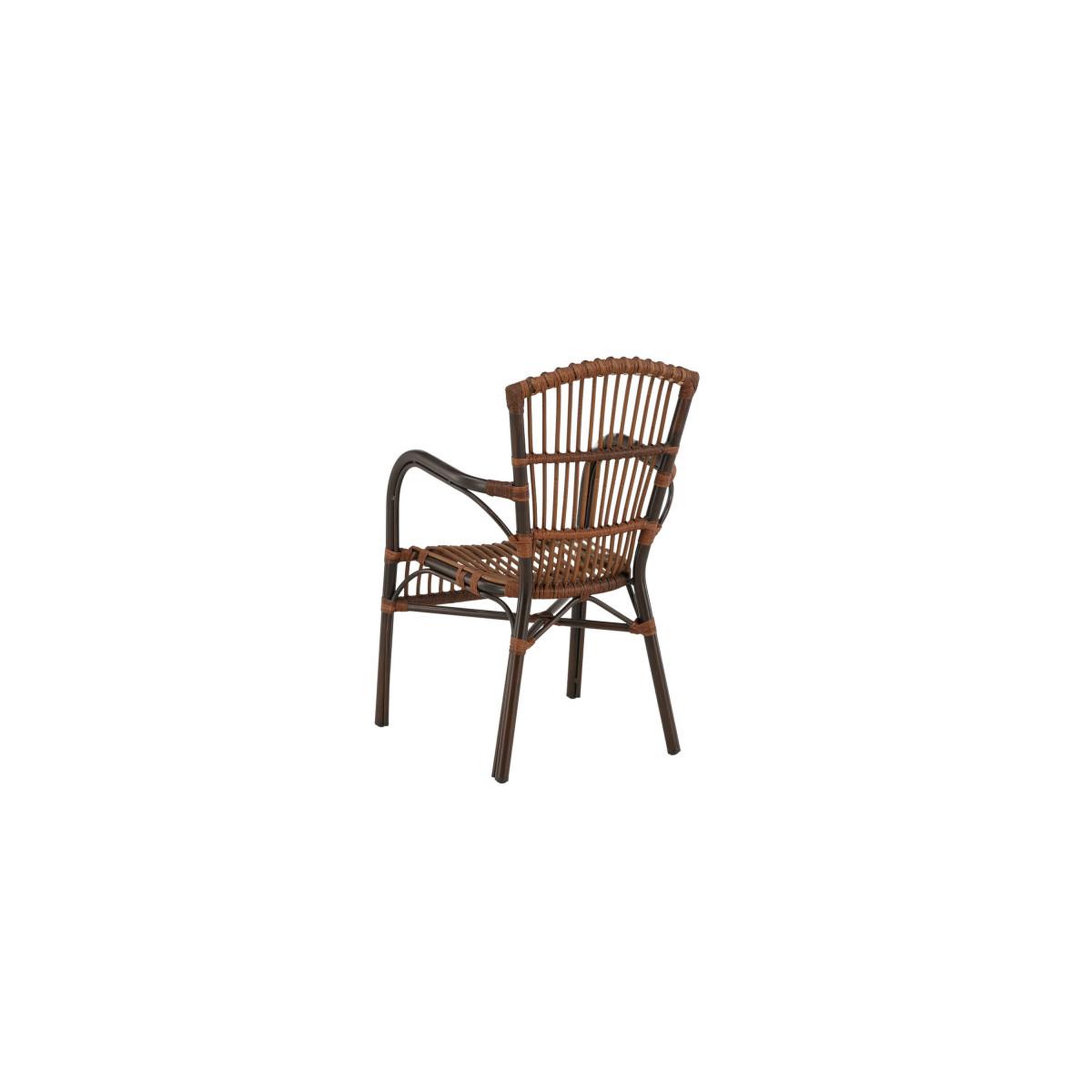 Voir la diapositive 3 : Paris Prix Chaise de jardin en rotin  galera  90cm marron