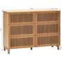 Voir la diapositive 4 : HOMIFAB Commode 6 tiroirs en bois 120 cm - Umea