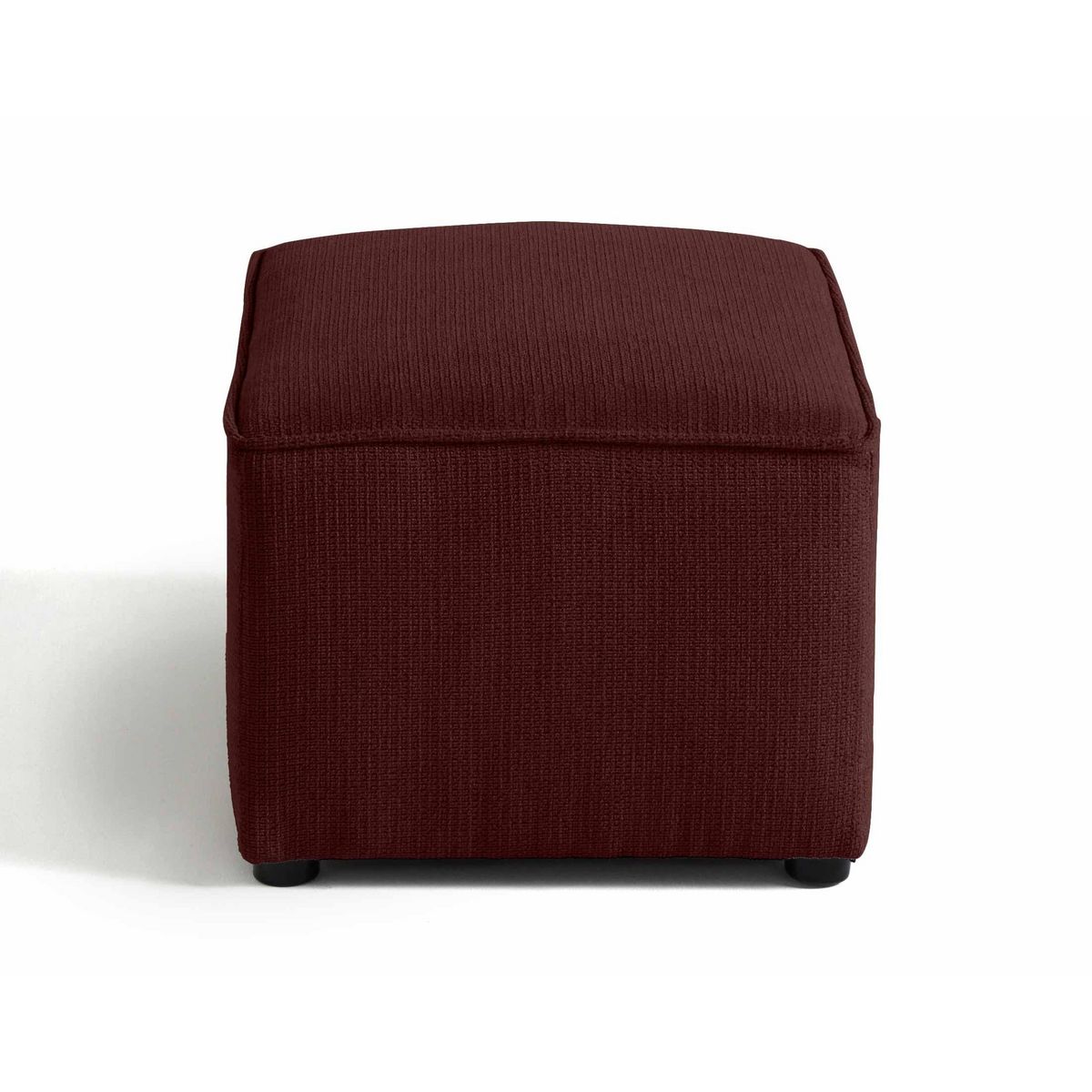 BEST MOBILIER Canopy - pouf - en tissu texturé