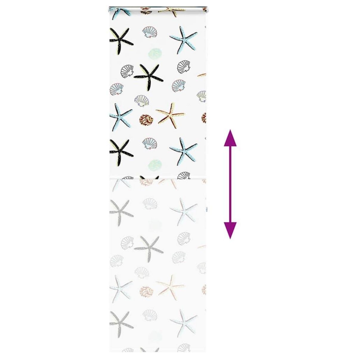 VIDAXL Store enrouleur de douche avec cassette largeur du tissu 56 cm