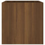 Voir la diapositive 3 : VIDAXL Jardiniere Chene marron 40x40x40 cm Bois d'ingenierie
