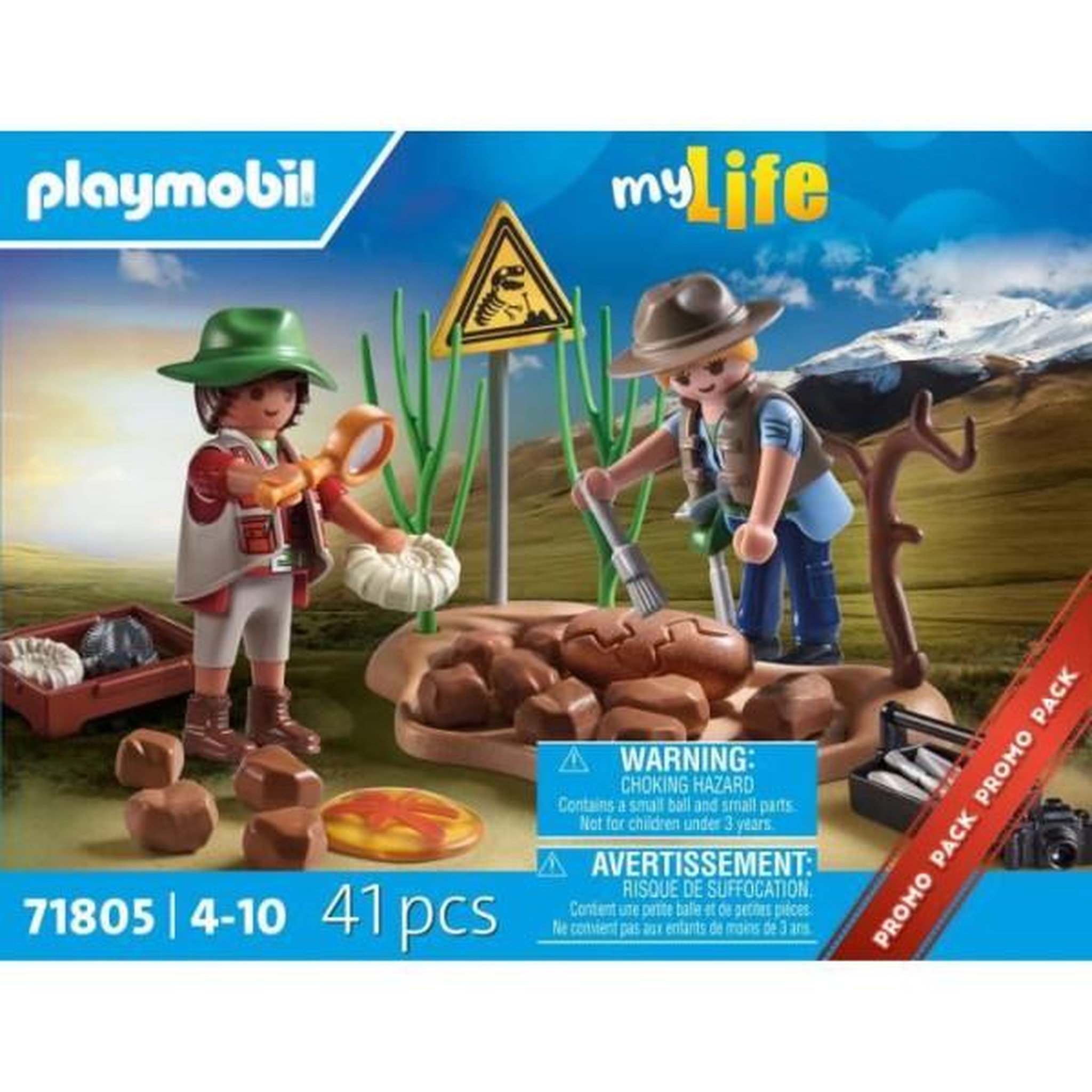Voir la diapositive 5 : PLAYMOBIL Chercheurs et site paléontologique avec fossiles