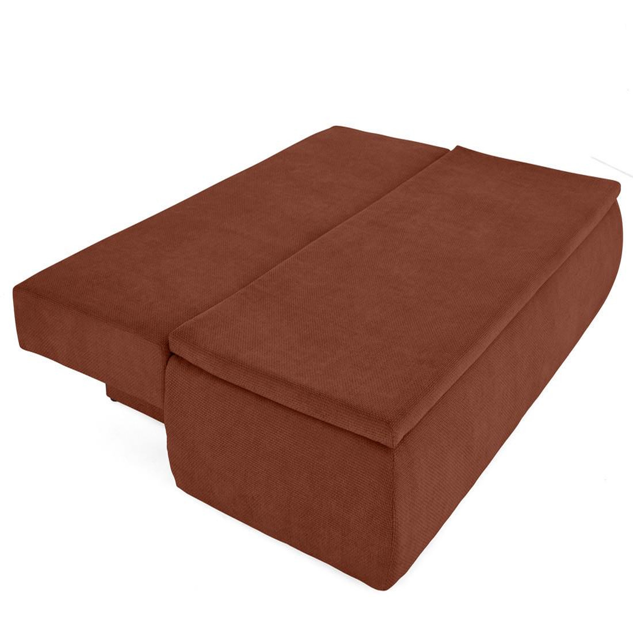 Voir la diapositive 2 : BEST MOBILIER Kurt - canapé 3 places convertible avec coffre en velours texturé