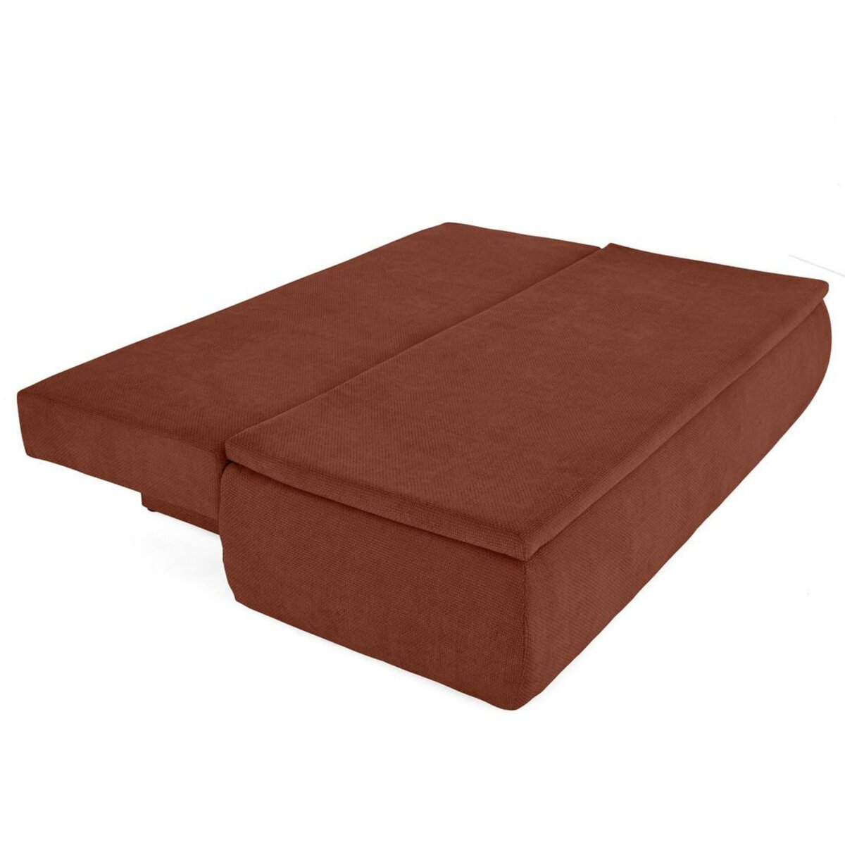 BEST MOBILIER Kurt - canapé 3 places convertible avec coffre en velours texturé