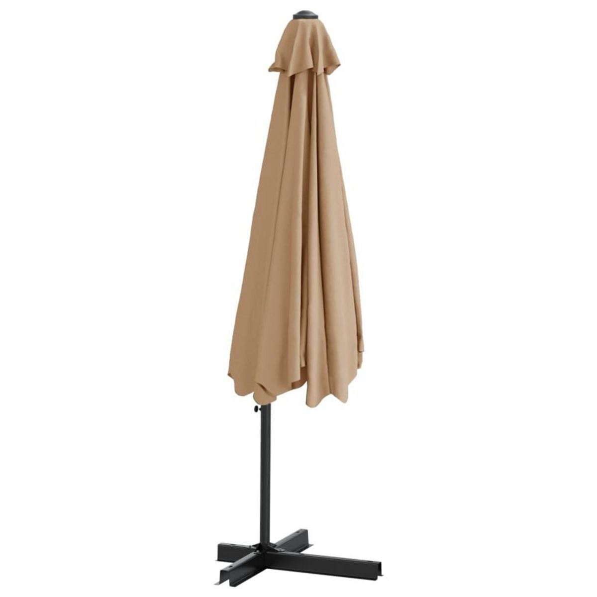 VIDAXL Parasol de jardin avec mat en acier 300 cm Taupe