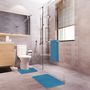 Voir la diapositive 2 : GUY LEVASSEUR Lot de 2 tapis de bain polyester 50x80cm + 50x40cm 50x80cm