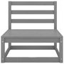 Voir la diapositive 3 : VIDAXL Salon de jardin 2 pcs gris bois de pin massif