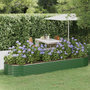 Voir la diapositive 1 : VIDAXL Lit sureleve de jardin Acier enduit de poudre 322x100x36cm Vert