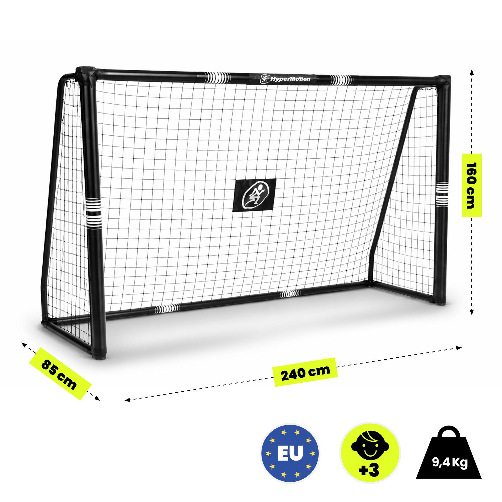 Voir la diapositive 3 : HYPERMOTION But de football HyperMotion 240 × 160 cm en acier avec filet et ancragess-