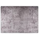 VIDAXL Tapis lavable gris 150x230 cm antiderapant