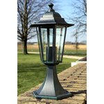 VIDAXL Lampe de jardin Vert fonce/Noir Aluminium
