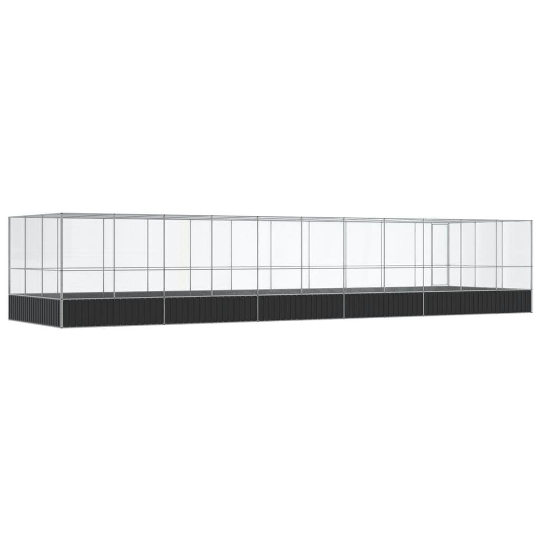 Voir la diapositive 5 : VIDAXL Voliere avec extension argente 1139x307x212 cm acier