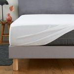 DUNLOPILLO Protège Matelas Douceur. Coloris disponibles : Blanc