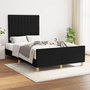 Voir la diapositive 1 : VIDAXL Cadre de lit sans matelas noir 120x200 cm tissu