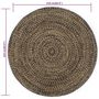 Voir la diapositive 6 : VIDAXL Tapis fait a la main Jute Noir et marron 210 cm