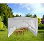 Voir la diapositive 2 : GARDENSTAR Tente/Tonnelle de réception jardin - Acier - 6x3x2.55m - Blanc