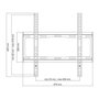 Voir la diapositive 3 : One For All ONE FOR ALL WM2411 - Support mural TV Support plat pour écran 32-65''/81-165cm - Pour TV max 100kgs - 25mm du mur