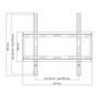 Voir la diapositive 3 : One For All ONE FOR ALL WM2411 - Support mural TV Support plat pour écran 32-65''/81-165cm - Pour TV max 100kgs - 25mm du mur