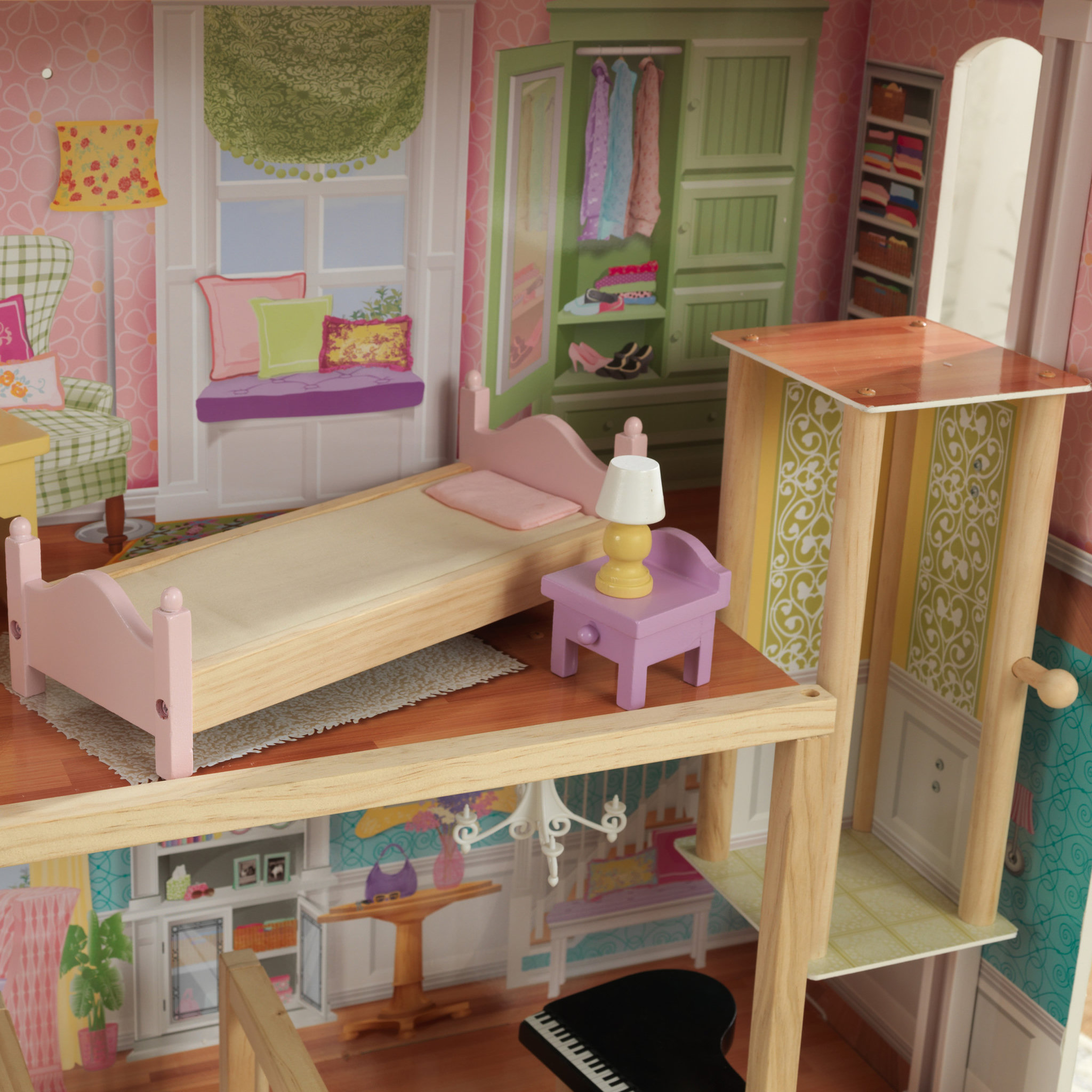 Voir la diapositive 7 : Kidkraft Maison de poupées en bois grande vue