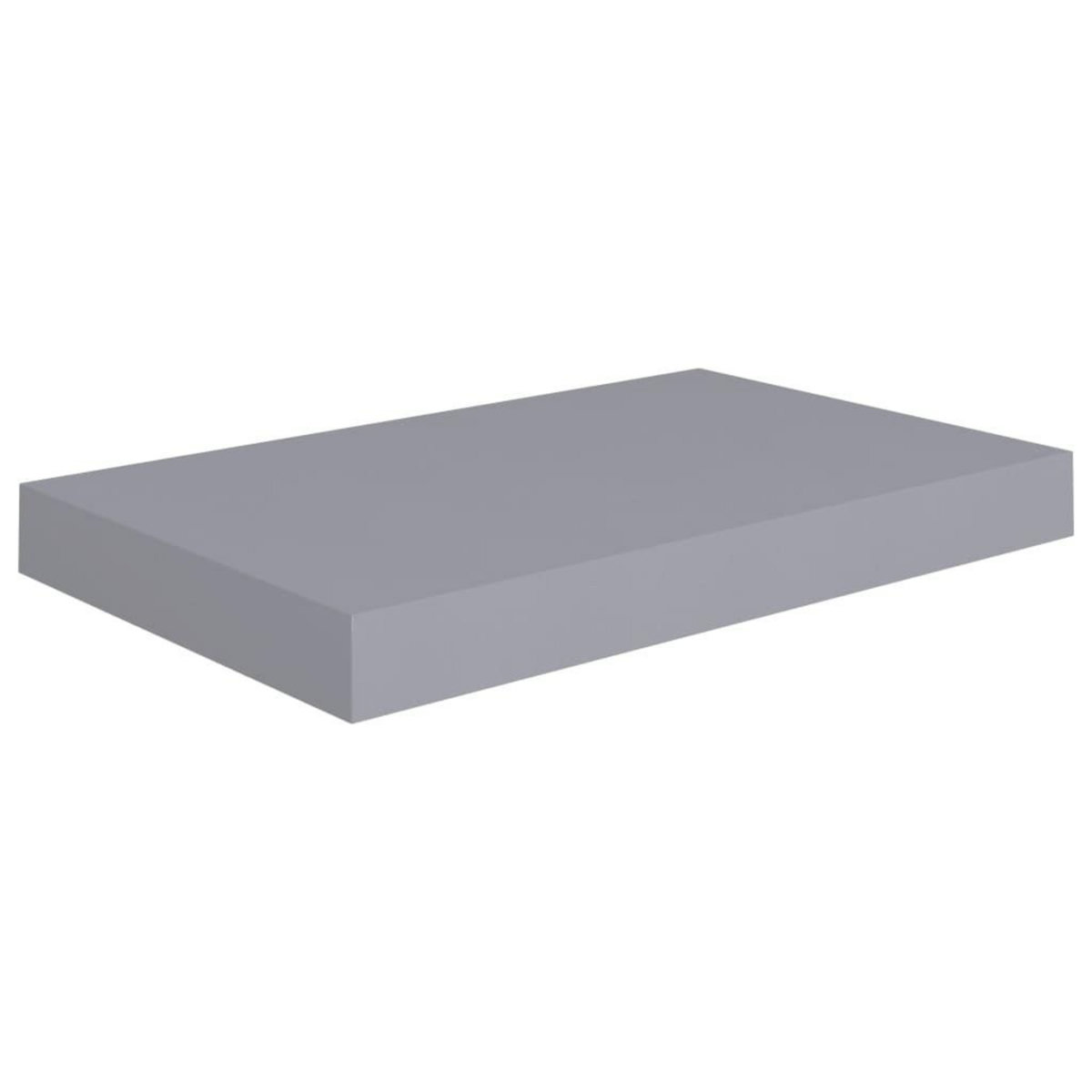 VIDAXL Etageres murales flottantes 2 pcs Gris 40x23x3,8 cm MDF