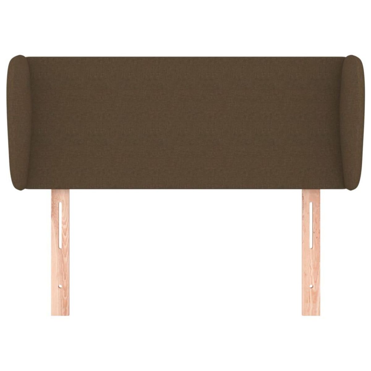 VIDAXL Tete de lit avec oreilles Marron fonce 93x23x78/88 cm Tissu