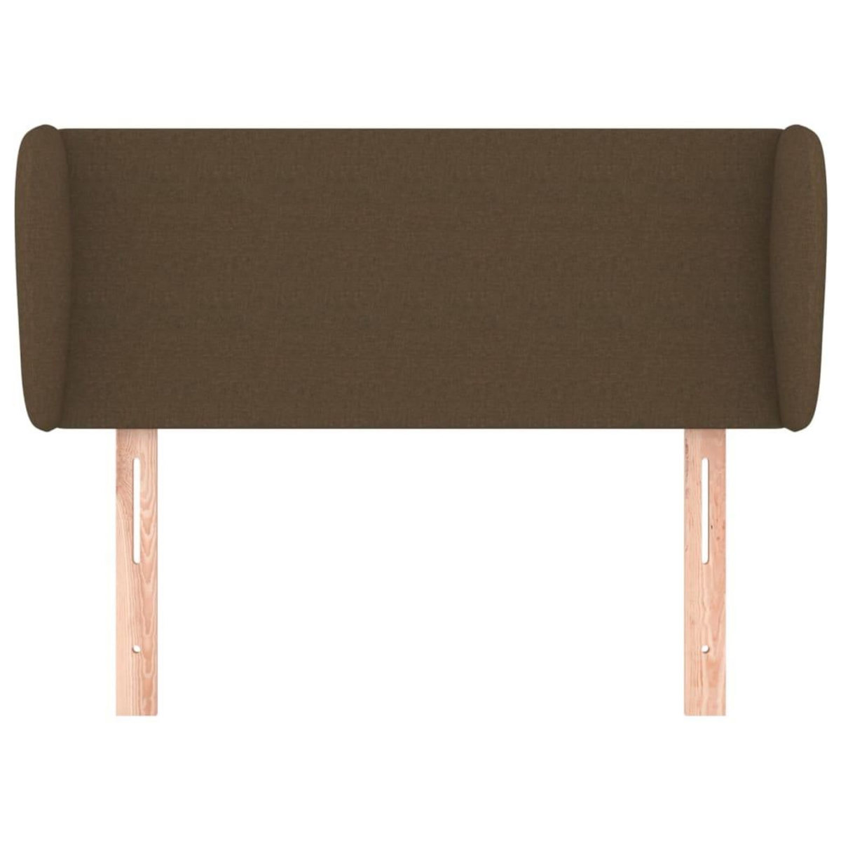 VIDAXL Tete de lit avec oreilles Marron fonce 93x23x78/88 cm Tissu