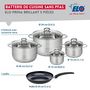 Voir la diapositive 2 : ELO Ensemble de 1 Poêle de cuisson 24 cm et 4 faitouts 12, 14, 20 et 24 cm Elo Prima Brillant