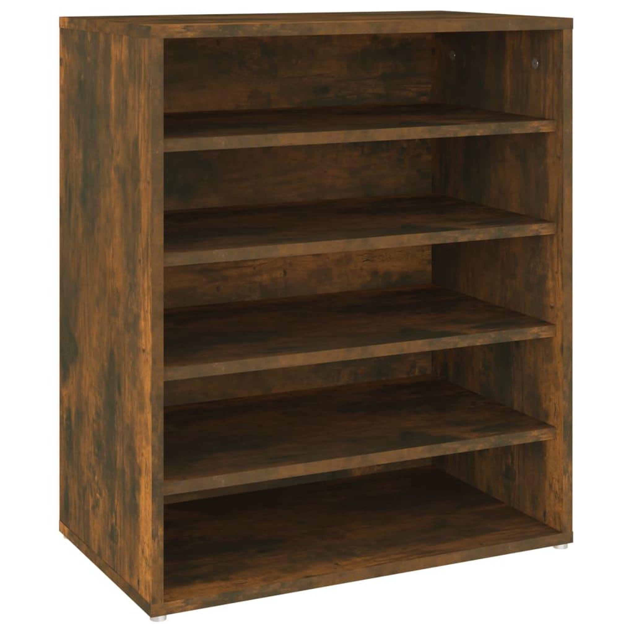 Voir la diapositive 2 : VIDAXL Meuble a chaussures Chene fume 60x35x70 cm Bois d'ingenierie