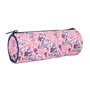 Voir la diapositive 2 : Bagtrotter Bagtrotter  - Trousse Scolaire Ronde - Multicolore- Fleurs - 1 Compartiment Zippé - 22x7x7cm - Matière Polyester - Accessoire et Papeterie Scolaire