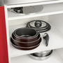 Voir la diapositive 6 : TEFAL Batterie de cuisine amovible 15 pièces INGENIO ESSENTIAL Black coffee paillette 