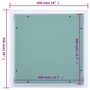 Voir la diapositive 6 : VIDAXL Panneau d'acces Cadre en aluminium plaque de platre 400x400 mm