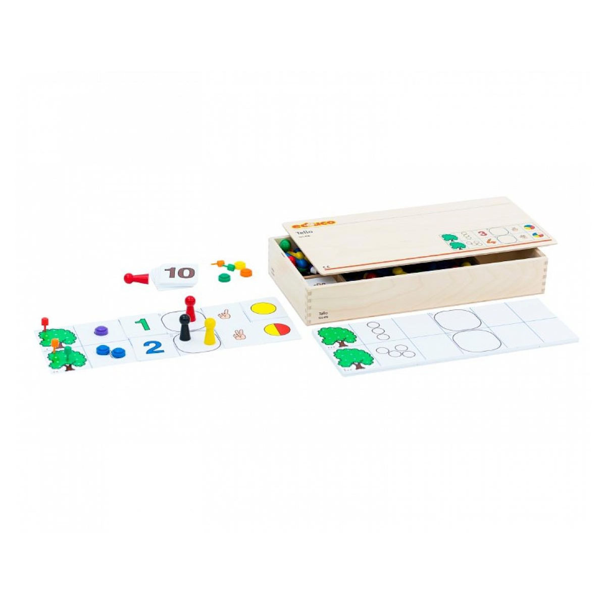 EDUCO Tello - Quantités jusqu'à 12 - jeu Montessori