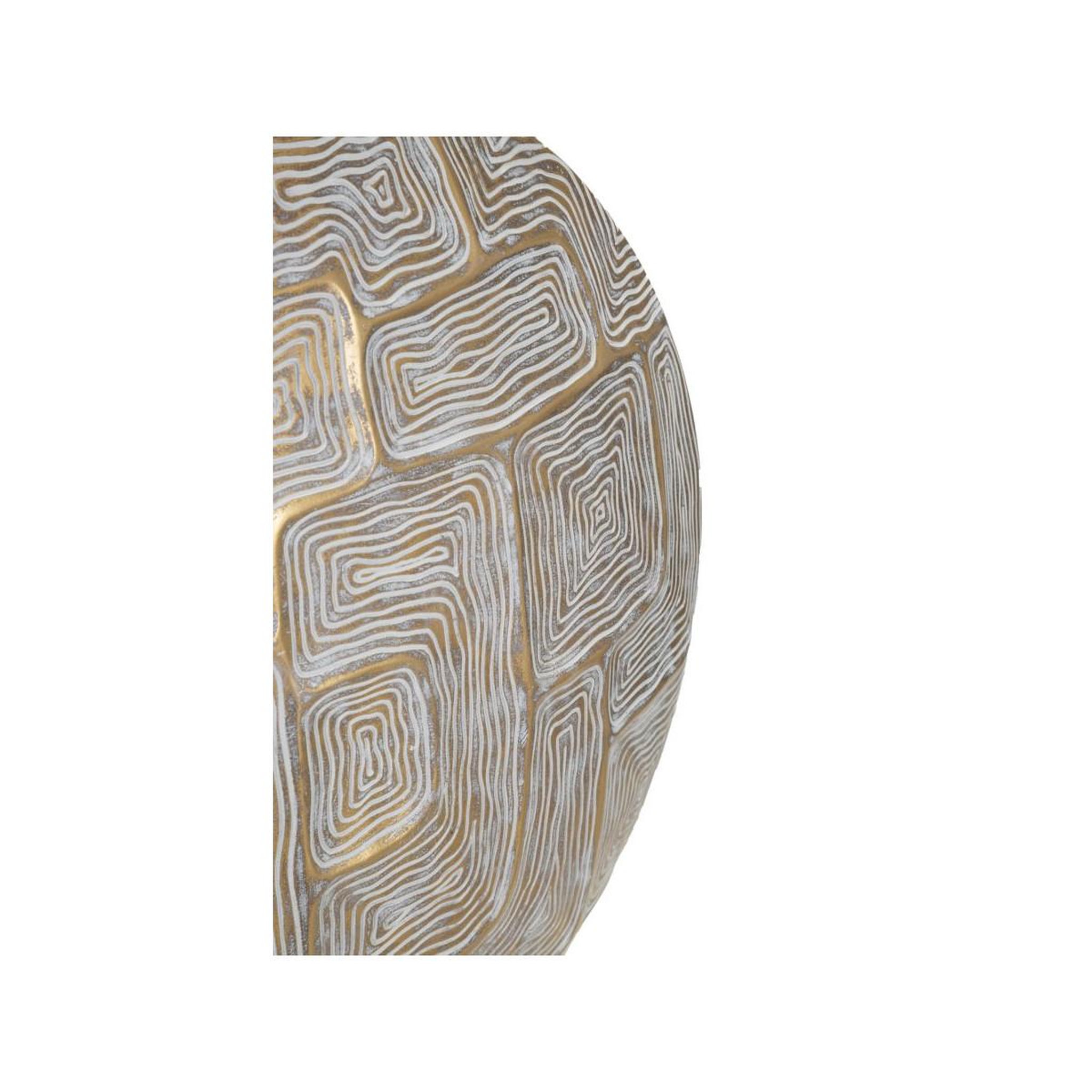 Voir la diapositive 3 : Paris Prix Vase design en résine  elips  48cm or