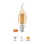 Voir la diapositive 2 : Gsc Ampoule Vintage  Bougie Souffle du Vent  LED 4W 2500K