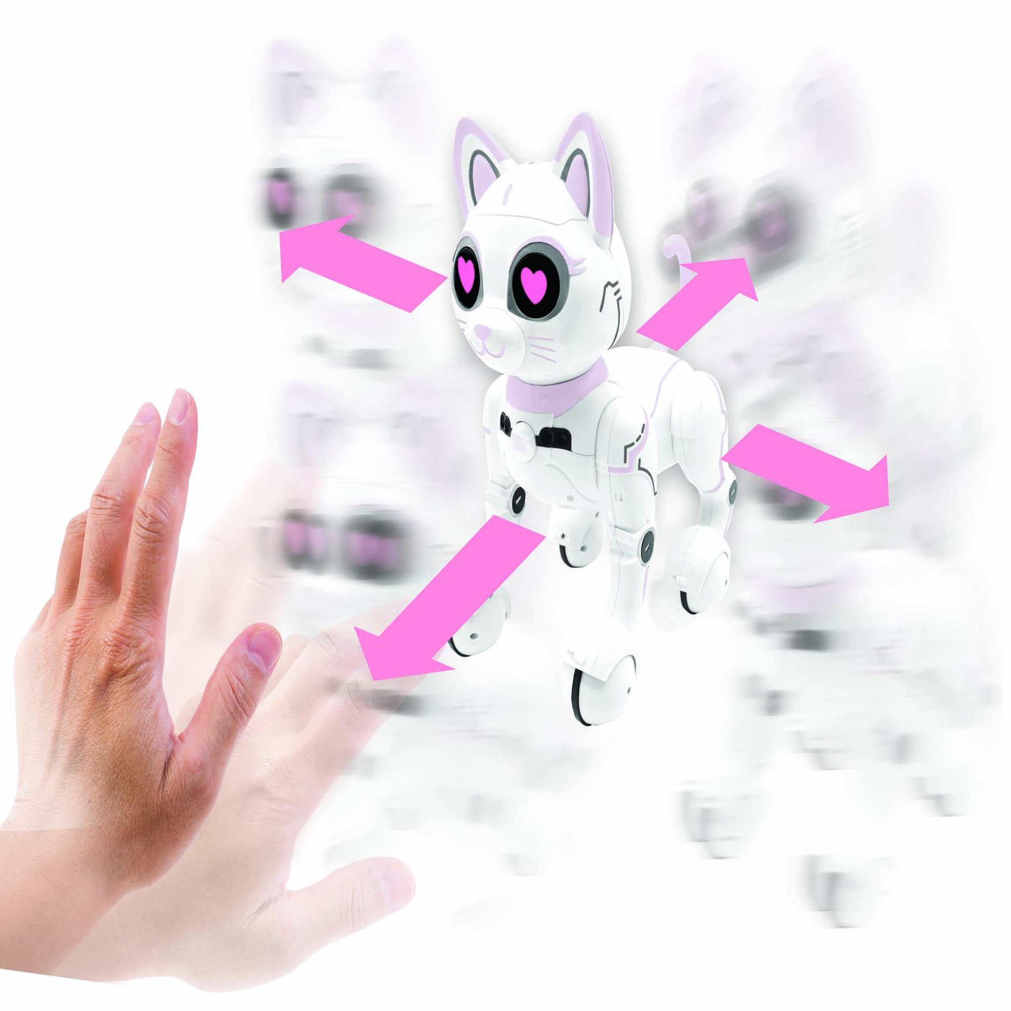 Voir la diapositive 5 : Lexibook Power Kitty  – Mon chat robot télécommandé programmable et tactile