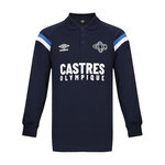 UMBRO Polo Manches Longues Marine Homme Umbro Fan. Coloris disponibles : Bleu