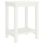 VIDAXL Table de chevet blanc 35x30x47 cm bois de pin massif