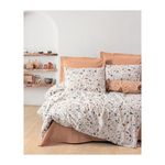 GENERIQUE Parure de lit - 129CTN64236 - 1 housse de couette 220 x 240 cm + 2 taies d'oreiller 60 x 60 cm - 100% coton ranforcé - Caramel