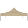 Voir la diapositive 4 : VIDAXL Toit de tente de reception 4,5x3 m Beige 270 g/m^2