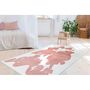 Voir la diapositive 2 : Paris Prix Tapis Imitation Fourrure  Rabbit  Rose & Blanc