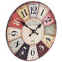 Voir la diapositive 3 : VIDAXL Horloge murale vintage Coloree 30 cm
